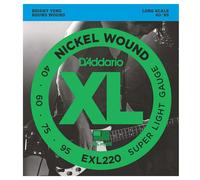 D'Addario EXL220 Super Light 40-95 Corde per Basso rivestite Nickel