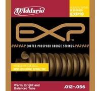 Corde D’Addario EXP19 per chitarra acustica, rivestimento in bronzo fosforoso, Light Top/Medium Bottom/Bluegrass, 12-56