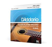 D'Addario Gypsy Jazz Saiten EJ84L 10-44 Loop End, Silverplated Wound - Corde per chitarra acustica