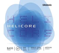 HH610 3/4M SET DI CORDE D'ADDARIO HELICORE HYBRID PER CONTRABBASSO SCALA 3/4 TENSIONE MEDIA
