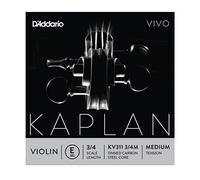 D'Addario Kaplan Vivo - Corda per violino, scala 3/4, tensione media