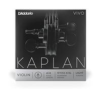 D'Addario Kaplan Vivo - Singola corda La per violino, scala 4/4, tensione leggera