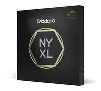 D'Addario NYXL45125 - Corde avvolte in nickel per basso a 5 corde, scalatura leggera gli alti/media per i bassi, scala lunga, 45-125