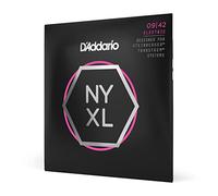 D'Addario NYXLS0942 - Corde avvolte in nickel per chitarra elettrica, scalatura super leggera, doppio pallino, 09-42