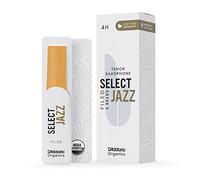 D'Addario Organic Select Jazz Filed Tenor Ance per Sassofono - Ance per Sax - La prima e unica Ancia Biologica - 4 Duro, 5 Pacchetto