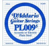 D'Addario PL0095 .00095 Plain Steel