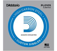 D'Addario Corda singola PL0105 in acciaio per chitarra.0105