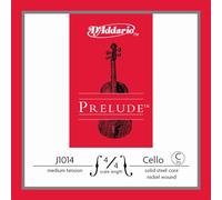 D'Addario Prelude - Corda singola per violoncello a C, scala 4/4, tensione media, confezione da 10