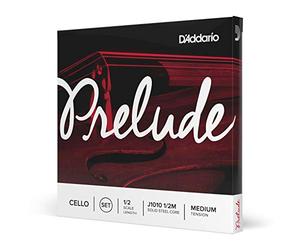 D'Addario Prelude Set Corde per Violoncello 1/2, Tensione Media | Le corde per violoncello Prelude offrono un suono caldo, nucleo in acciaio durevole e prestazioni affidabili per gli studenti