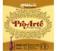 D'Addario Pro-Arte - Corda singola D per violino, scala 4/4, tensione media, confezione da 10