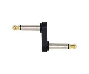 D'Addario PW-P047B Adattatore Piegato Planet Waves con Jack Mono Maschio di 6.35 mm