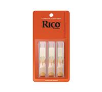 D'Addario RIA0325 Confezione da 3 ance Rico per sassofono soprano, durezza 2,5