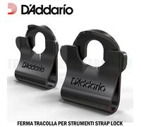 D'addario Strap Lock Ferma Tracolla Sicurezza Per Chitarra Elettrica Acustica
