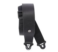 Planet Waves D'Addario Auto Lock Tracolla Per Chitarra - Accessori Per Chitarra Acustica Ed Elettrica - Tracolla Per Chitarra Autobloccante Facile Da Usare - Black - 2.5" Width - Leather