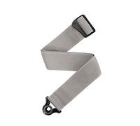 D'Addario Auto Lock Tracolla Per Chitarra - Accessori Per Chitarra Acustica Ed Elettrica - Tracolla Per Chitarra Autobloccante Facile Da Usare - Silver - 2" Width - Polypro