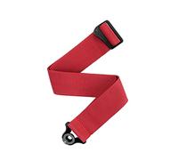 D'Addario Auto Lock Tracolla Per Chitarra - Accessori Per Chitarra Acustica Ed Elettrica - Tracolla Per Chitarra Autobloccante Facile Da Usare - Red - 2" Width - Polypro