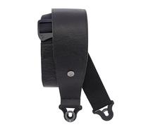 Planet Waves D'Addario Auto Lock Tracolla Per Chitarra - Accessori Per Chitarra Acustica Ed Elettrica - Tracolla Per Chitarra Autobloccante Facile Da Usare - Black - 2.5" Width - Leather