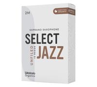 D'Addario Organic Select Jazz Unfiled Soprano Ance per Sassofono - Ance per Sax - 2 Medio, 10 Pacchetto