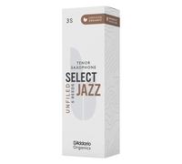 D'Addario Organic Select Jazz Unfiled Tenor Ance per Sassofono - Ance per Sax - La prima e unica Ancia Biologica - 3 Morbido, 5 Pacchetto