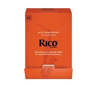 D'Addario Woodwinds - Rico Alto Sax Reeds - Ance Per Sassofono Contralto - Ance Per Sassofono Contralto Realizzate Per Principianti, Studenti, Educatori - Strength 1.5-50-Pack