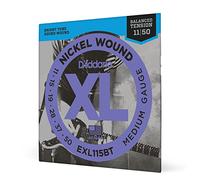 D'Addario Corde Chitarra Elettrica - EXL115BT - Set Corde per Chitarra Elettrica per Ferita Nichel - 6 Corde - Tensione media ed equilibrata, 11-50 - 1-Paccetto