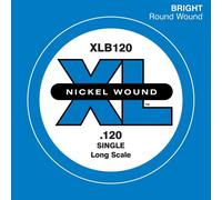 Corda singola D’Addario XLB120 per basso, Nickel Wound, Long Scale, .120