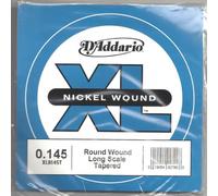 D'Addario XLB145T - Corda singola avvolta in nickel per basso, scala lunga, .145, tapered