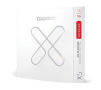 D'Addario Corde per chitarra acustica, XS 80/20, rivestite in bronzo, XSABR1356, calibro medio 13-56, set da 6 corde, 1 pezzo