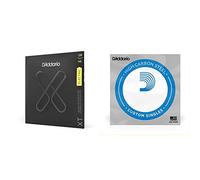 D'Addario XTE0946, XT Corde in Acciaio Placcate al Nickel per Chitarra Elettrica, Scalatura Super Leggera Top/Regulare Bottom, 09-46 & Corda singola PL009 in acciaio per chitarra.009
