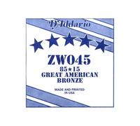 D'ADDARIO ZW045 CORDA SINGOLA 85/15 PER CHITARRA ACUSTICA