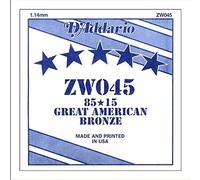 D'Addario ZW045 Corda Singola Acustica EZ Great American BRZ