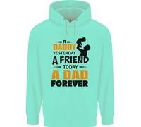 Daddy A Dad Forever Divertente Festa Del Papà Uomo Felpa