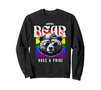 Daddy Bear Hugs & Pride divertente idea orso con arcobaleno per gli uomini Felpa