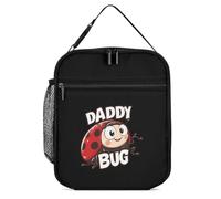 Daddy Bug - Borsa termica per il pranzo, motivo coccinella, per uomini e donne, borsa termica portatile, per lavoro e picnic