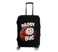 Daddy Bug Funny Ladybug Travel Luggage Cover Lavabile Anti-Graffio Bagaglio Valigia Protector, Stile:, L