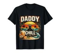 Daddy Chill Funny Viral TIK Trending Meme Distressed Maglietta