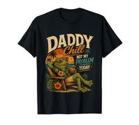 Daddy Chill Funny Viral TIK Trending Meme Distressed Maglietta
