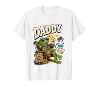 Daddy Chill Funny Viral TIK Trending Meme Distressed Maglietta