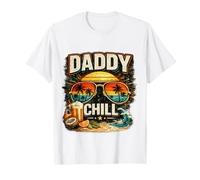 Daddy Chill Funny Viral TIK Trending Meme Distressed Maglietta