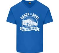 Daddy E Figli Migliori Amici Per La Vita Maglietta In Cotone A V Per Uomo