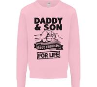 Daddy E Figlio Migliori Amici Felici Giornata Del Padre Felpa Per Bambini