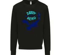Daddy È Il Mio Supereroe Divertente Felpa Per La Festa Del Papà Uomo