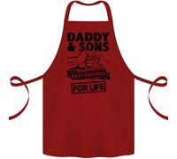 Daddy & Figli Migliori Amici Festa Del Papà Grembiule di Cotone 100% Biologico