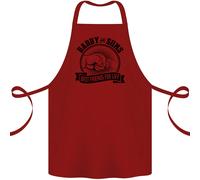 Daddy & Figli Migliori Amici Festa Del Papà Grembiule di Cotone 100% Organico