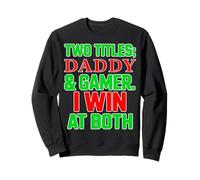 Daddy & Gamer Vinco a Both Dad Christmas Father Gaming Dads Felpa