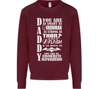 Daddy Il Mio Supereroe Preferito Felpa Uomo Per La Festa Del Papà
