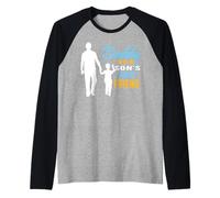 Daddy Is Son's First Friend Son To Dad Funny Fathers Day Maglia con Maniche Raglan