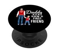 Daddy Is Son's First Friend Son To Dad Funny Fathers Day PopSockets PopGrip Adesivo
