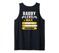 Daddy Level Max Strength Bad Jokes Sleep Gamer ART ON BACK Canotta