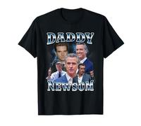 Daddy Newsom per Il Presidente 2028 Bootleg California Support Maglietta